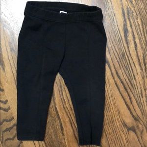 Janie and jack black leggings 12-18 months